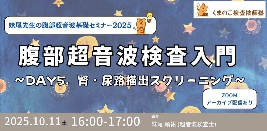 くまのこ検査技師塾 腹部エコーオンラインセミナーです。