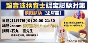 くまのこ検査技師塾 超音波検査士模擬セミナー 泌尿器領域です。
